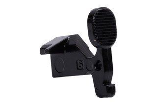 Mil-spec AR-15 bolt catch, black.